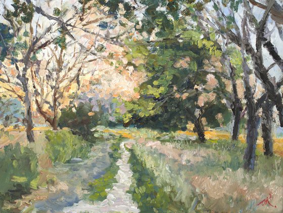 Pathway to Sunset Impressionism