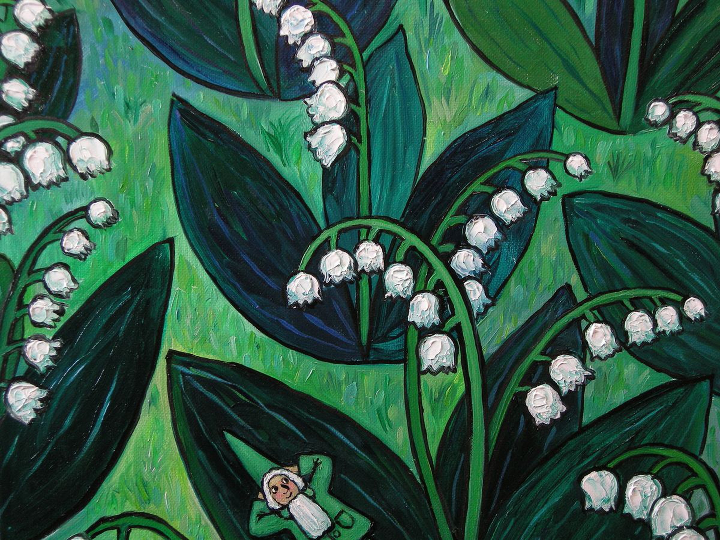 Lilies Of The Valley Oil Painting By Gala Sobol Artfinder