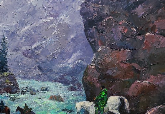 Dangerous Stream in the Mountains