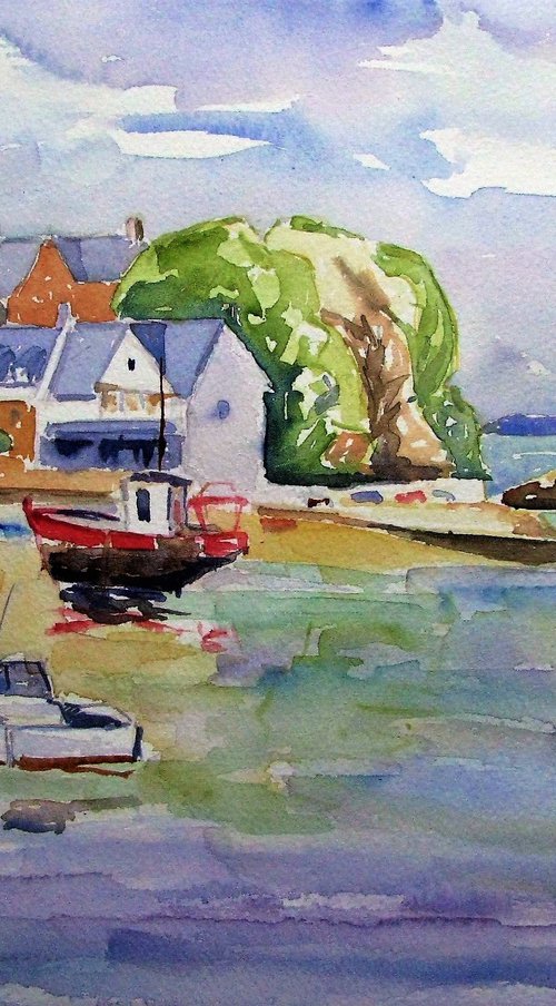 A Breton harbour by Jean-Noël Le Junter