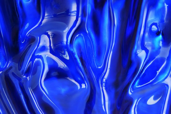 The Blue Sculpture /  Series of Sculptural 3-D Contemporary Abstract