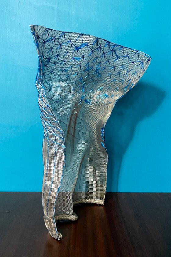 Blue ombre Asanoha
