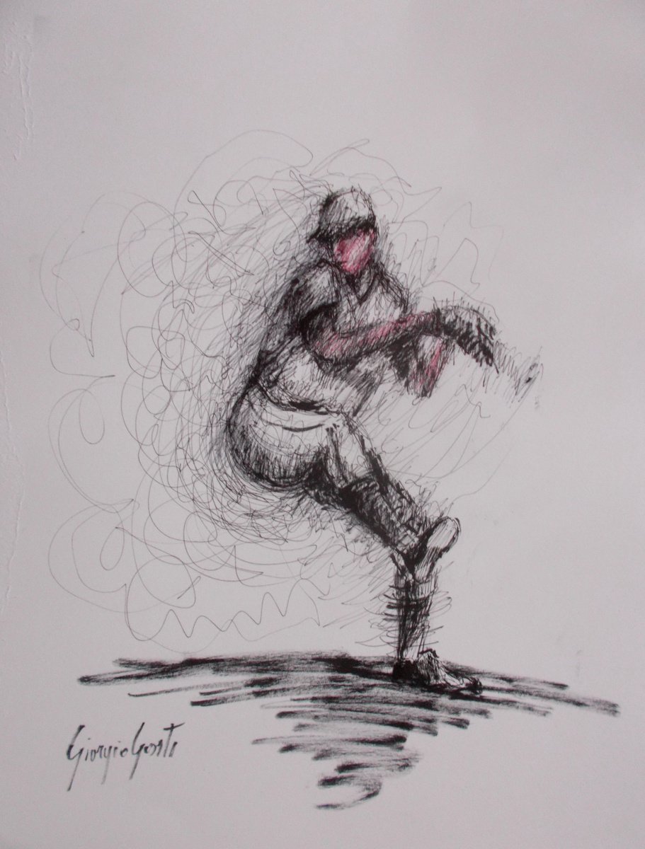 baseball player 9 by Giorgio Gosti