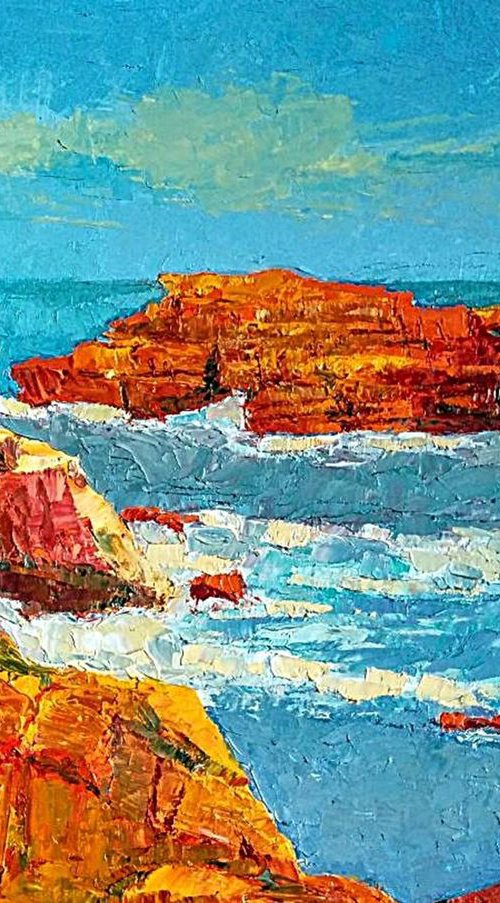 The shining rocks, seascape by Padmaja Madhu