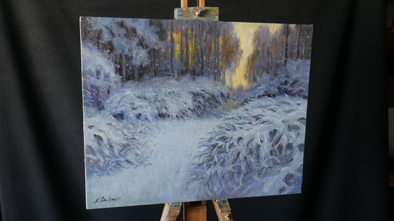 Winter Lace - original winter painting