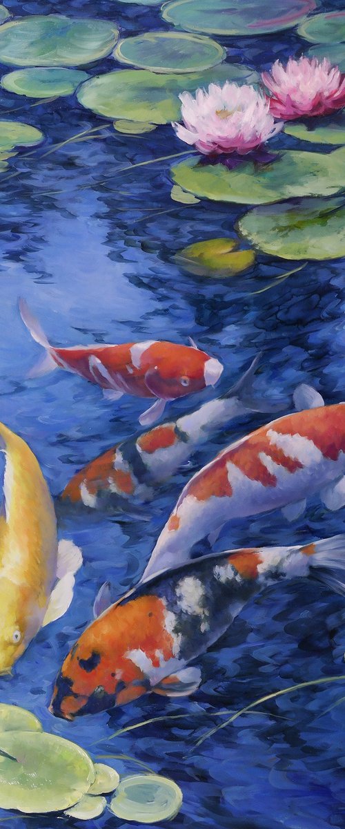 "Carps in the Pond" by Gennady Vylusk