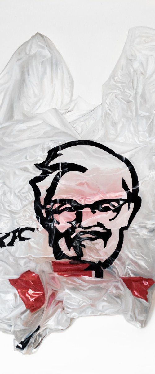 KFC plastic bag "back in NYC" by Gennaro Santaniello