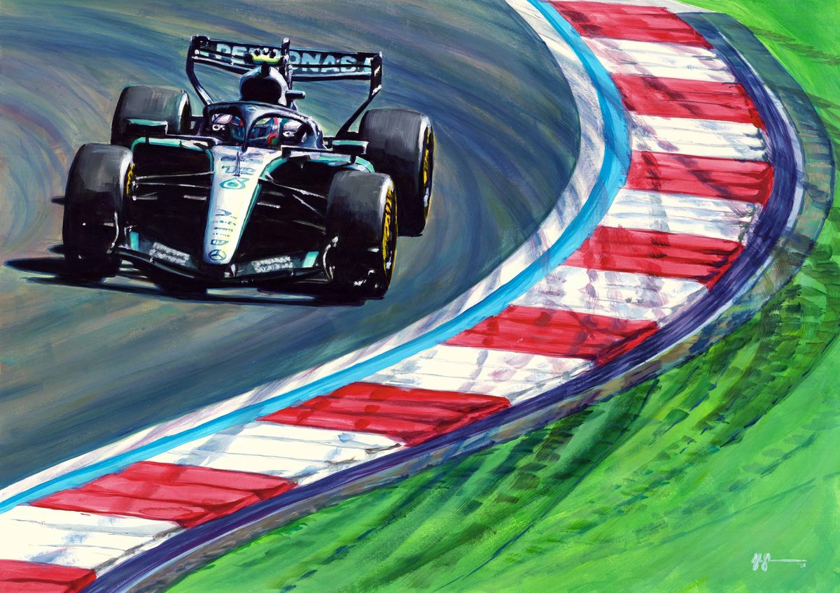 Kimi Antonelli - 2026 Chinese Gp By Alex Stutchbury, 25 X 18, Artwork For Sale On Artfinder
