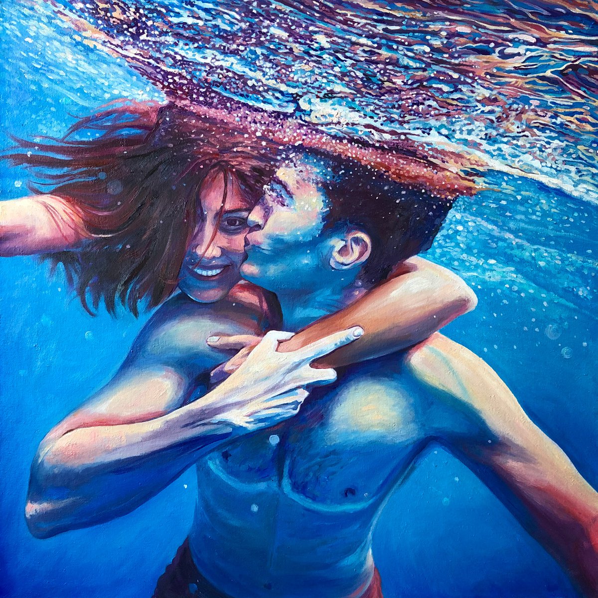 Two Freedoms By Daria Dudochnykova, 24 X 24, Artwork For Sale On Artfinder