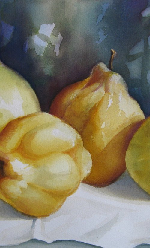 Still life with quinces by Elena Oleniuc