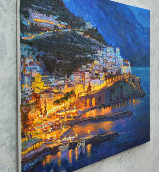 Evening life on Amalfi Coast