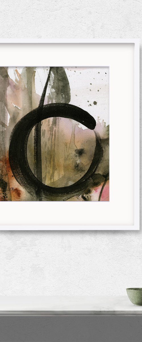 The Enso Of Zen 1 - Zen Circle Painting by Kathy Morton Stanion by Kathy Morton Stanion
