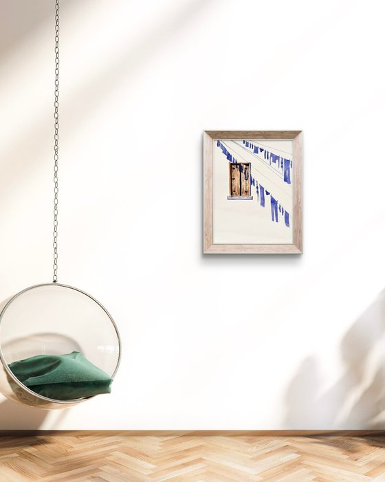 BLUE SHADOWS White Wall