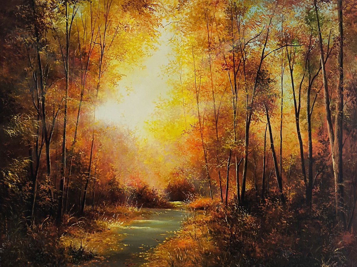 Amber Trail By Sergei Miqaielyan, 31 X 24, Artwork For Sale On Artfinder