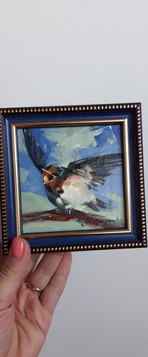 Swallow bird by Nataly Derevyanko