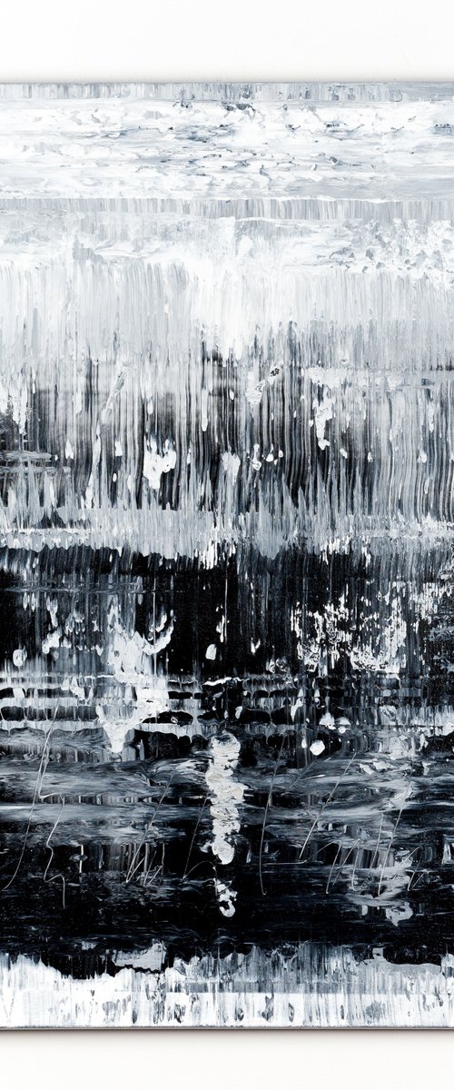 Black&White Abstract painting MA931 by Radek Smach