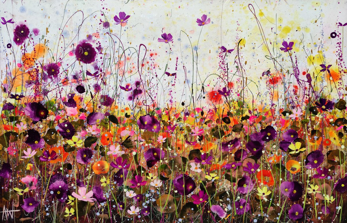Expressive Oil Painting , It Was All Wildly Beautiful By Angie Wright, 67 X 43, Artwork For Sale On Artfinder