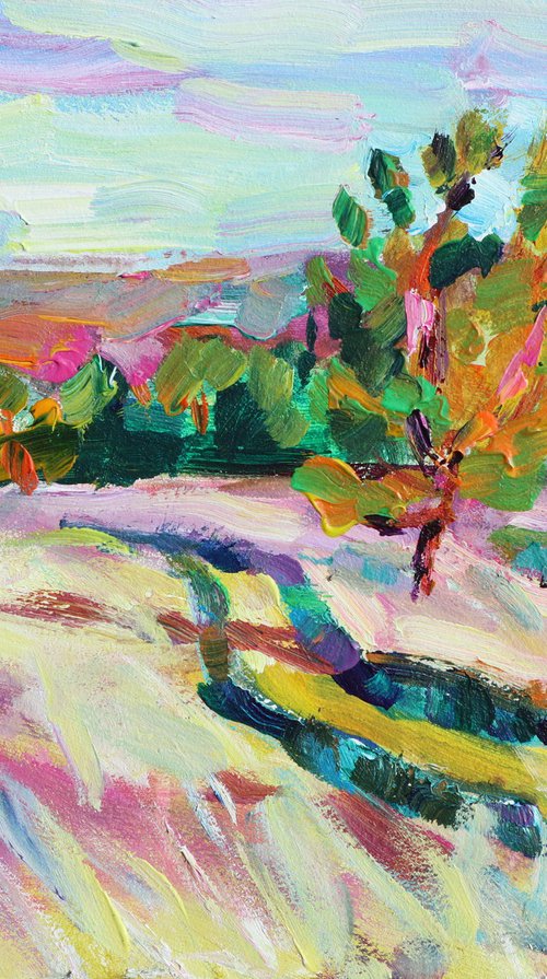 November landscape (Plein air) by Dima Braga