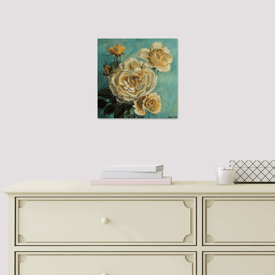 Yellow roses still life