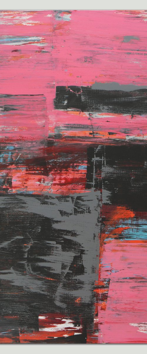 Static Pink and Grey by Ronald Hunter