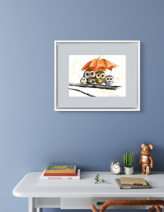 Owl Umbrella Haven