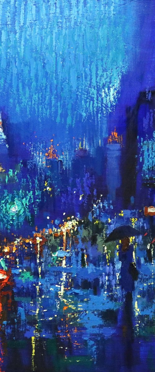 Entering Blue Rainy Days by Chin H Shin