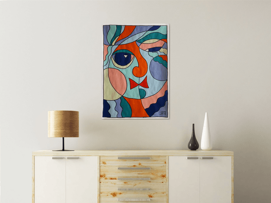 COLOR, SHAPE, EMOTION 03... / ORIGINAL ACRYLIC PAINTING