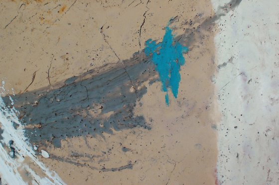 "Angel's Feather". Encaustic.