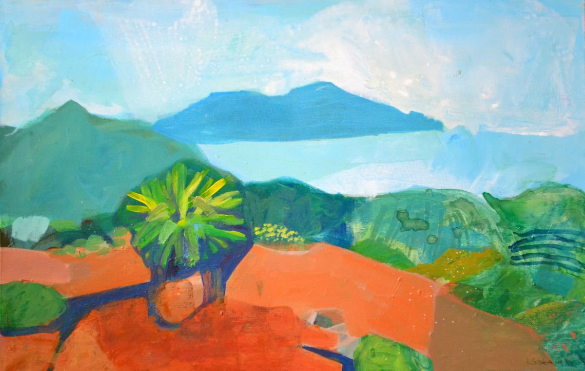 View of Capri by Anna Masiul-Gozdecka