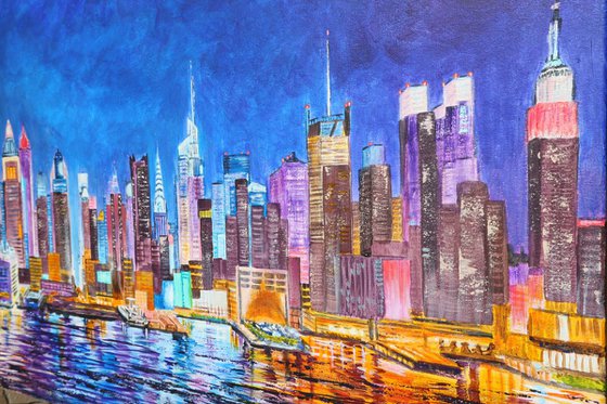 Manhattan night., 70*50