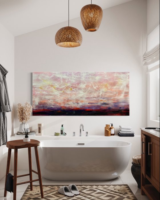 Pink Sky In Morning (XL 80x36in)