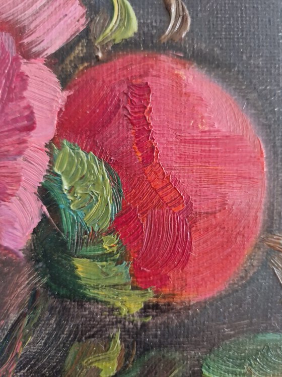 Still-life with flowers "Pink peonies"