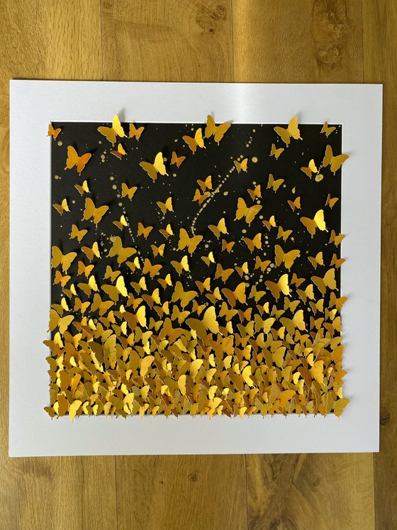 Arise - golden butterflies