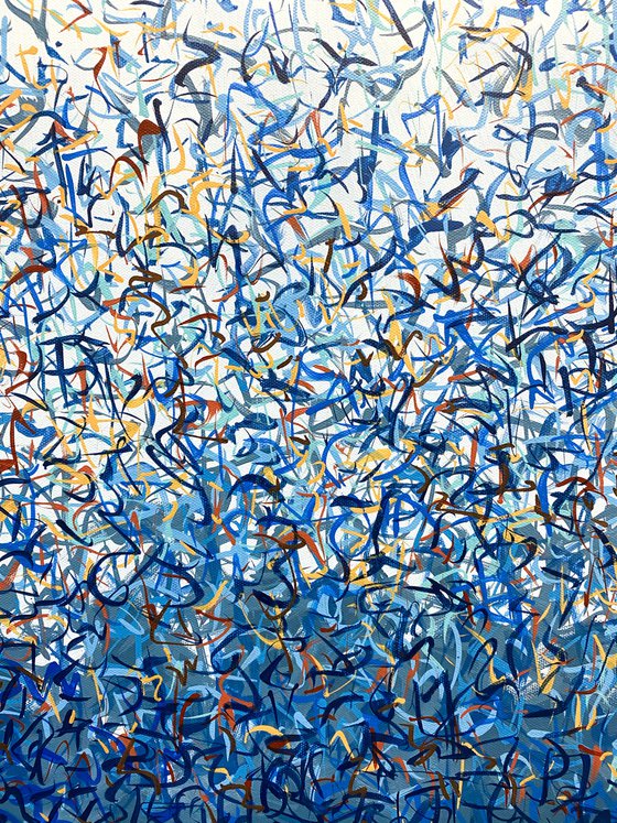 The Culburra Dance 152 x 61cm acrylic on canvas