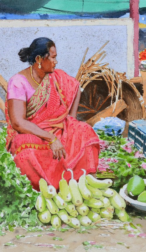 Lady of the Market by Ramesh Jhawar