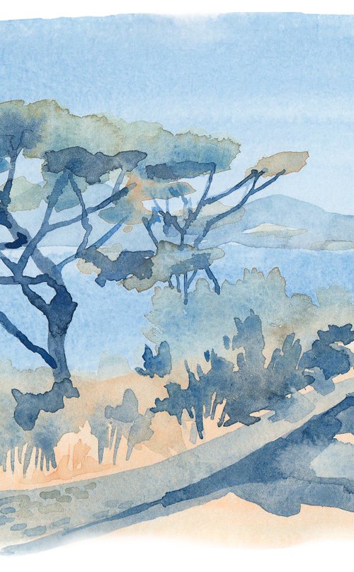 Bay view of Saint-Tropez by Tatiana Alekseeva