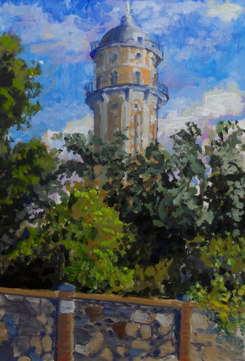 Tibidabo, torre de les aigües de Dos Rius by Víctor Susín