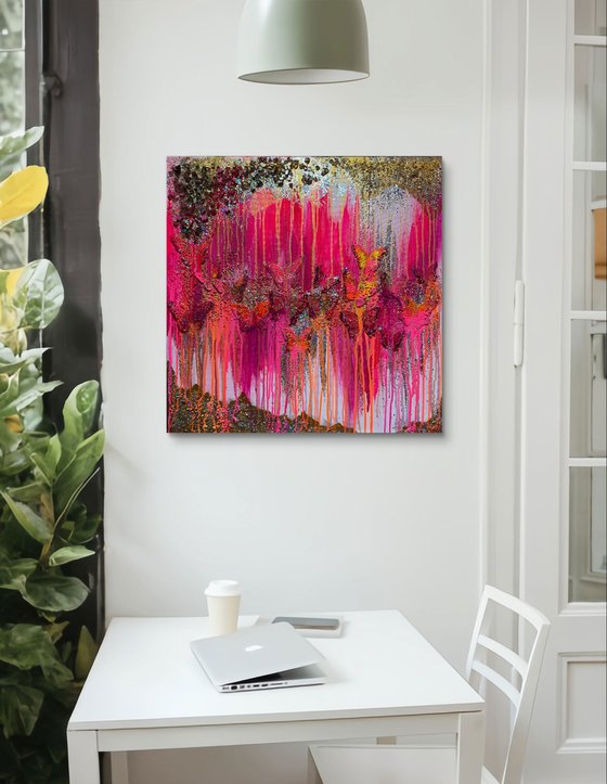 Pink wonder butterflies