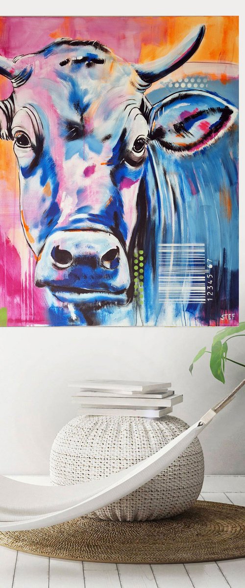 'COW CODED #14' by Stefanie Rogge
