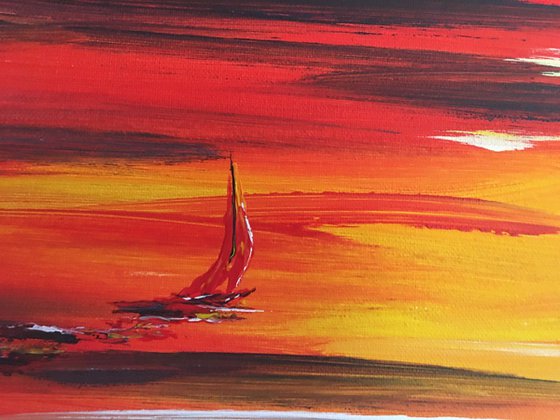 Red sails in the sunset