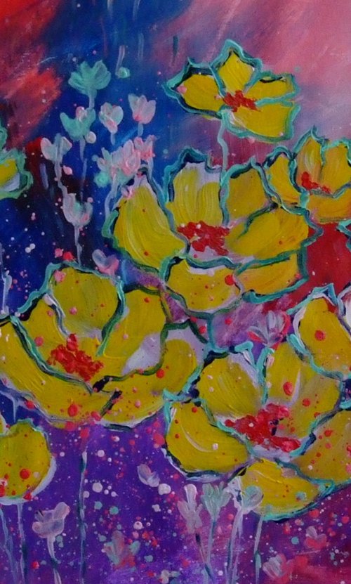 Poppies in the Garden #25 by Marina Krylova