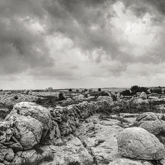 Stone desert of the Burren - Landscape Art Photo from Ireland