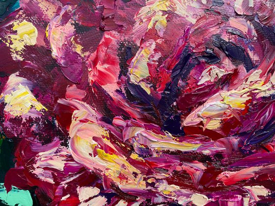 Roses - Abstract Red, 50*60 cm