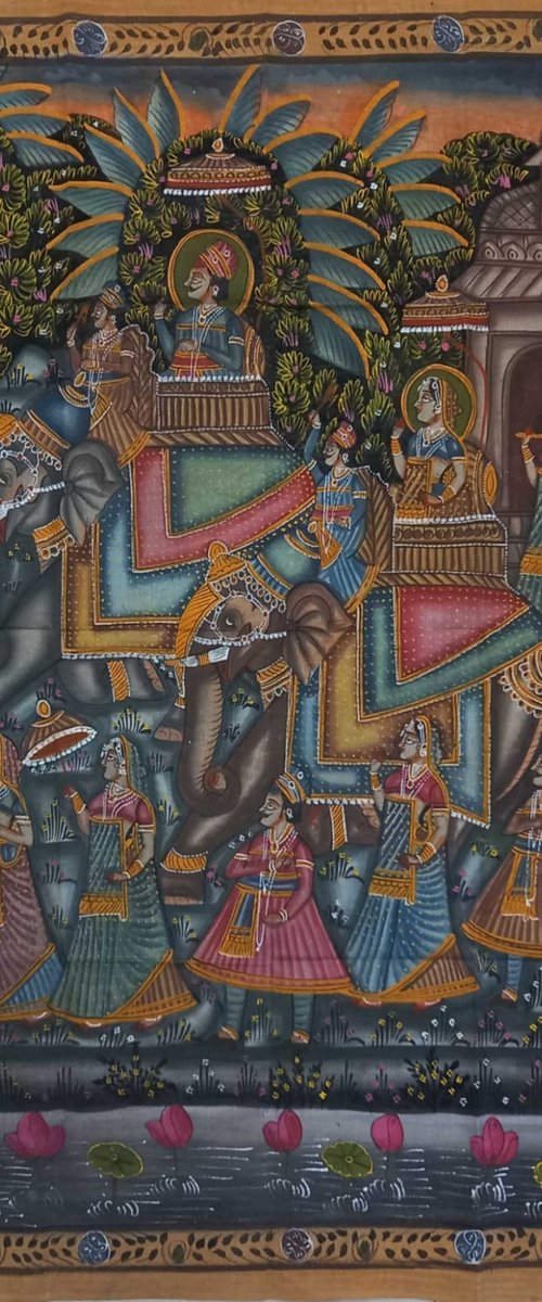 Royal Elephant Procession 2 by Mukesh Swami
