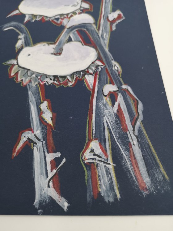 Winter. Sunflowers.№2