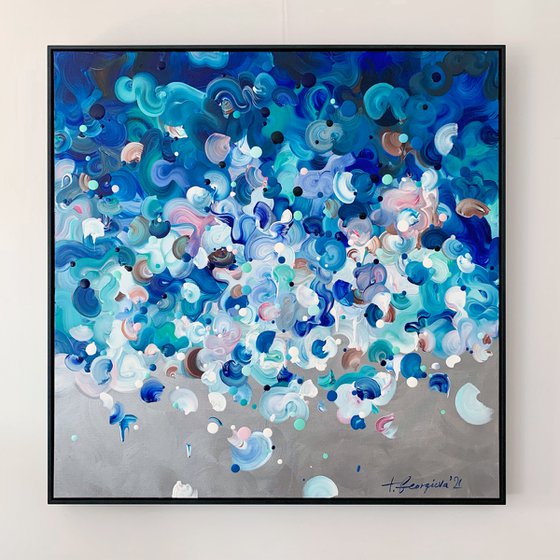 'Passion de undas II' - 40x40" FRAMED