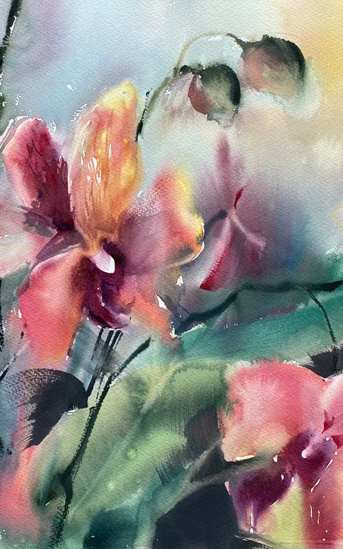 Orchids 16 by Anna Boginskaia