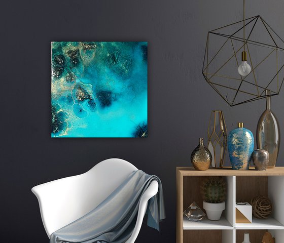Golden Halo, Blue Depth #5