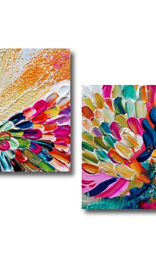 Colors Unfolding - 2 pieces by Galina Victoria