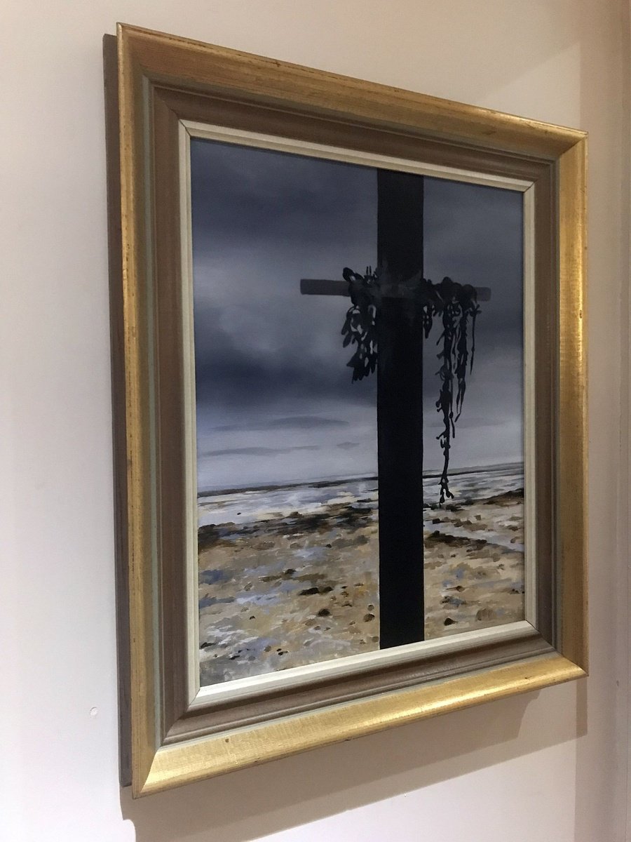 Photorealistic Landscape Acrylic Painting By Andrew Lander, 16 X 20, Southend, Original Artwork